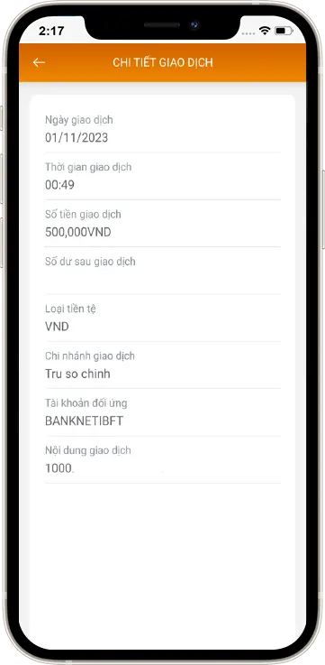 Bước 3 : Hóa đơn chi tiết đầy đủ thông tin